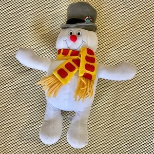 Disney Frosty the Snowman Scarf Wearing Flower Hat Toddler Plush Stuffed Animal